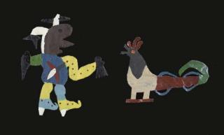 David Butler - Untitled (Man And Rooster)