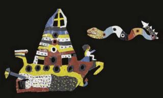 David Butler - Untitled (Ship And Sea-Snake)