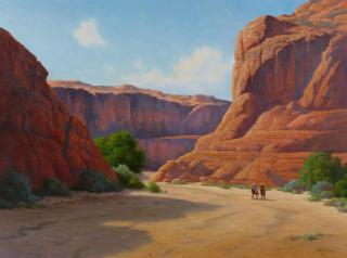 David Chapple - Canyon Shadows 30 x 40 in. framed 38 x 48 in.