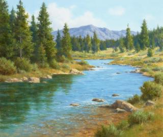 David Chapple - Sierra Trout Water 20 x 24 in. framed 28 x 32 in.