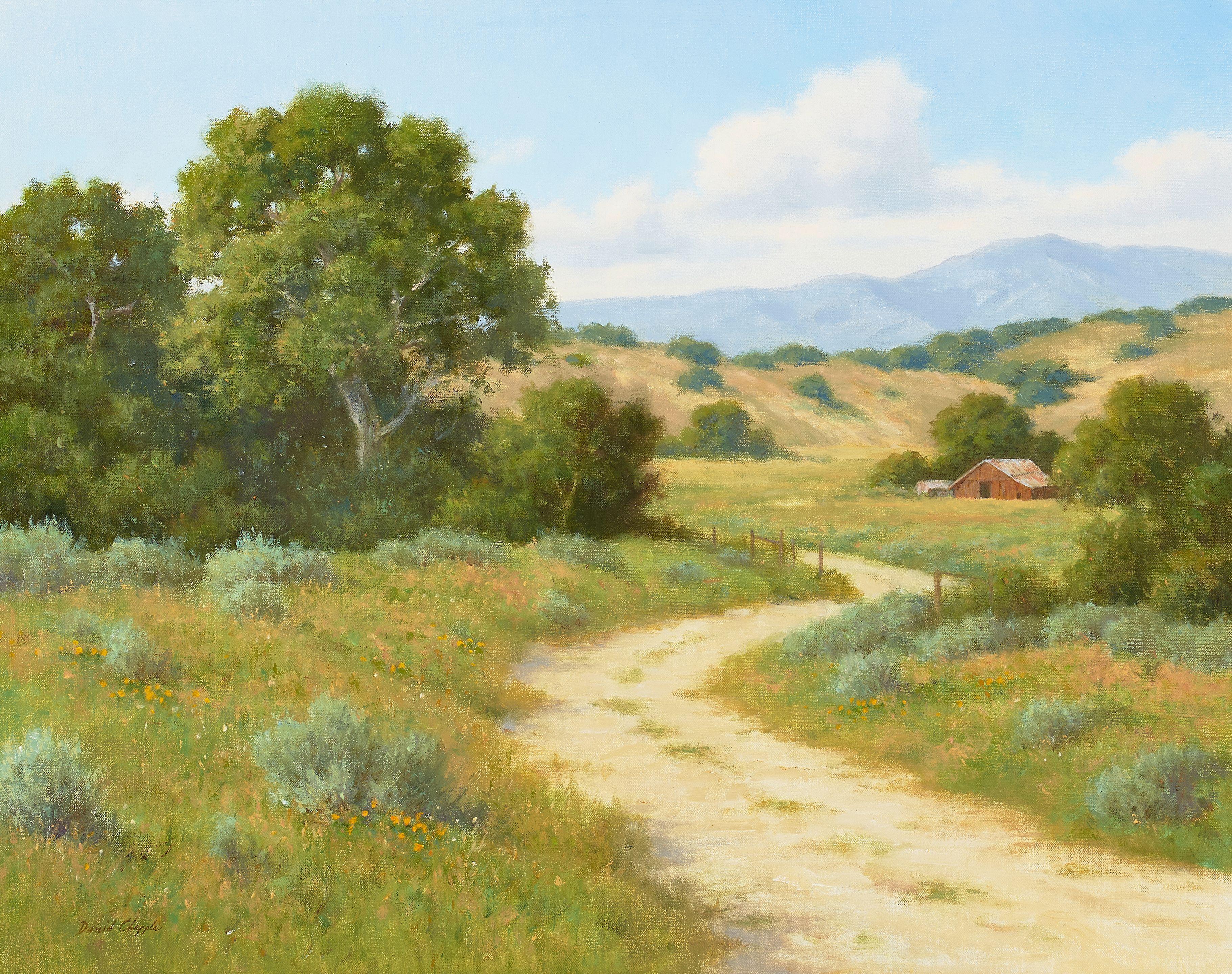 David Chapple - The Back Road 22 x 29 in. framed 30 x 36 in.