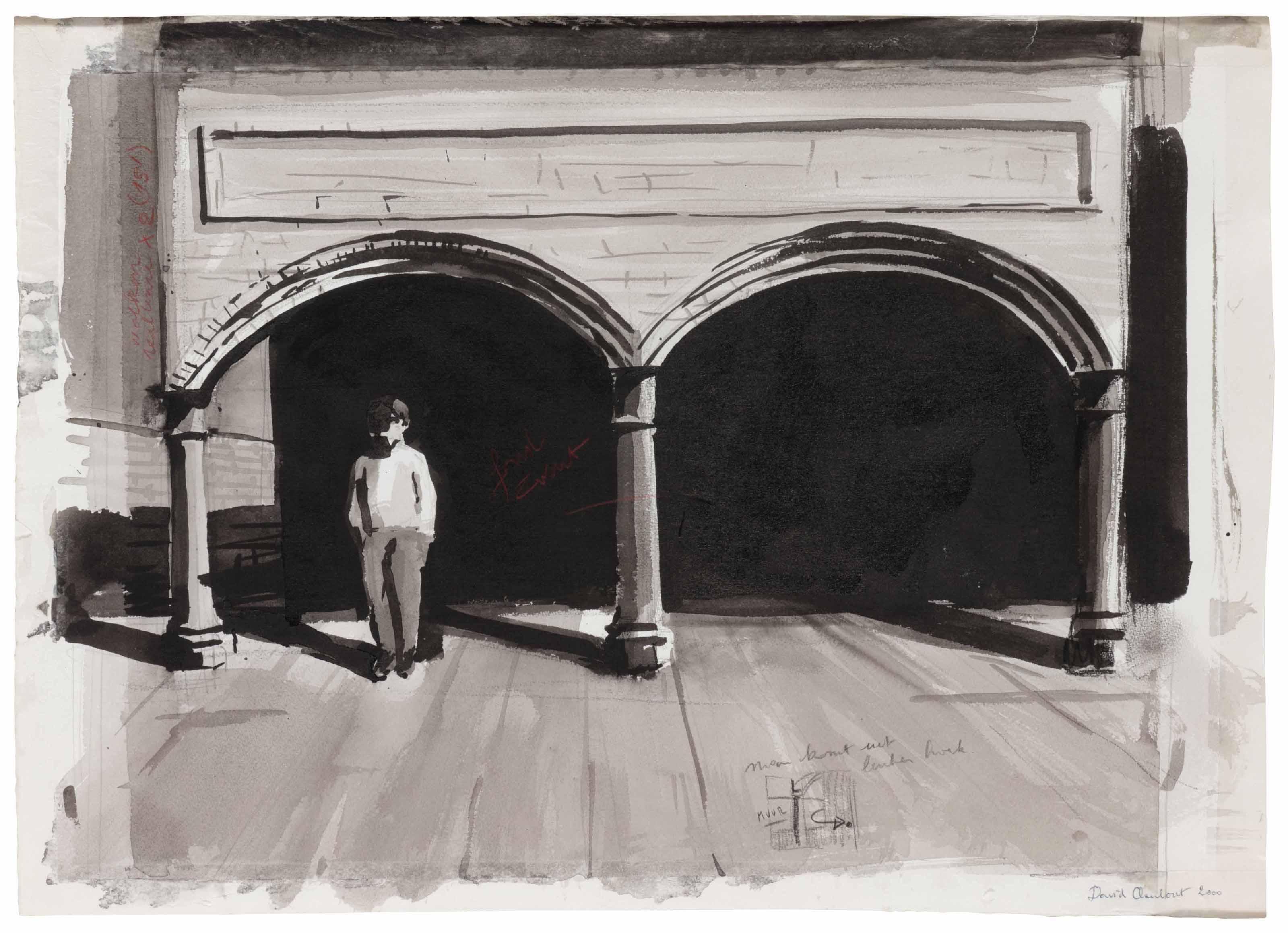 David Claerbout - Man Under Arches (Study)