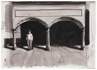 David Claerbout - Man Under Arches (Study)