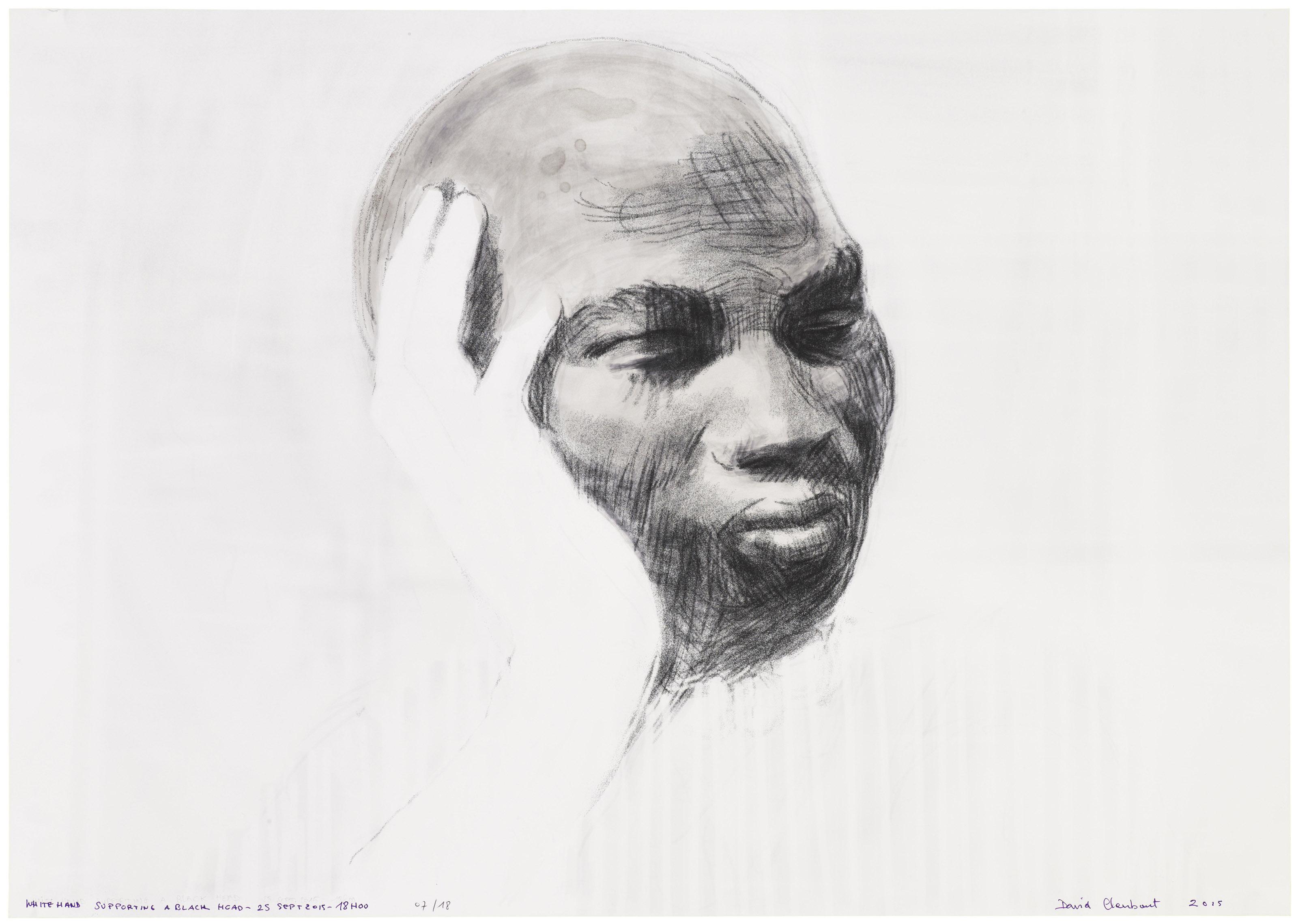 David Claerbout - White Hand Supporting a Black Head