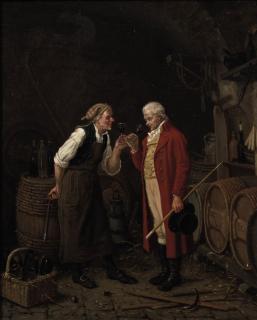 David Col - Chez le Marchand de Vin: Tasting the wine