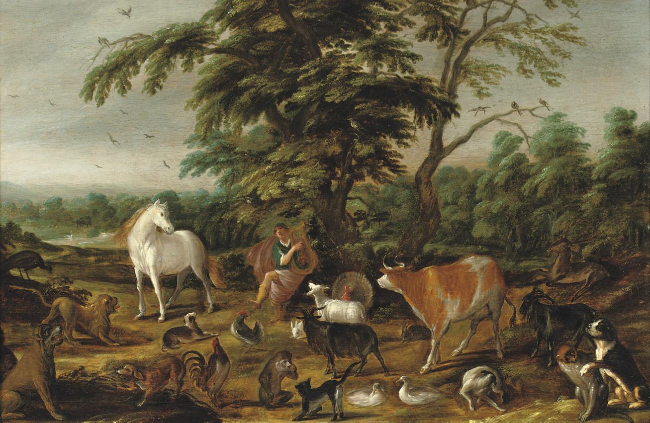 David Colijns - Orpheus enchanting the animals