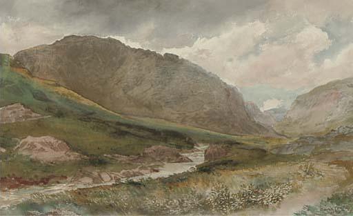 David Cox, Jun., A.R.W.S. - A Welsh Valley