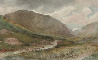 David Cox, Jun., A.R.W.S. - A Welsh Valley