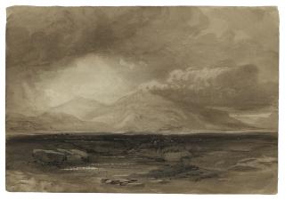 David Cox, Jun. - Moorland and distant mountains