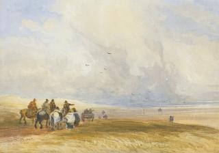 David Cox, R.W.S. - Ulverstone Sands, Cumbria