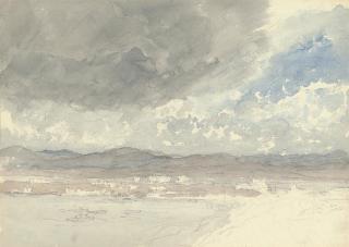 David Cox, Sen., O.W.S. - Coastal landscape with a squall approaching