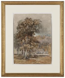 David Cox, Sen. O.W.S. - Cottages in woodland, possibly near Bettws-y-Coed, North Wales