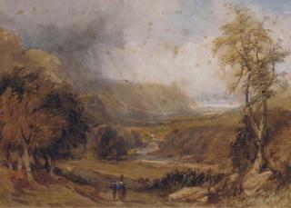 David Cox, Sen., O.W.S. - In a Welsh valley