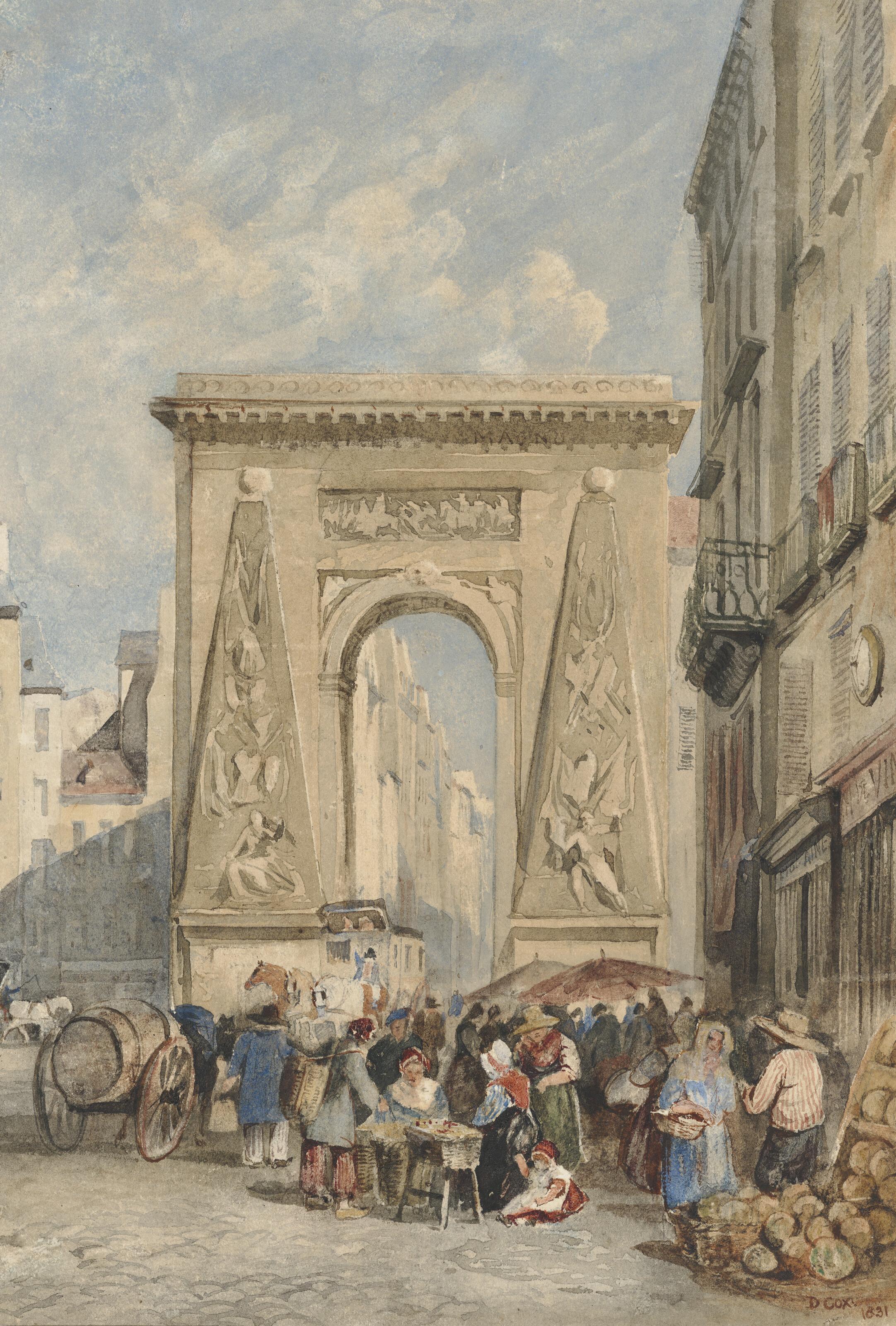 David Cox, Sen. O.W.S. - Porte Saint Denis, Paris