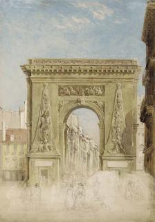 David Cox, Sen., O.W.S. - Porte Saint Denis, Paris