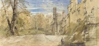 David Cox, Sen., O.W.S. - The Terrace, Haddon Hall, Derbyshire