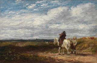David Cox Snr. O.W.S. - Asking the way