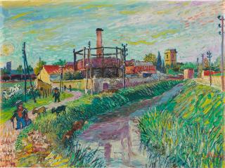 David Davidovich Burliuk - Arles (after Vincent van Gogh)