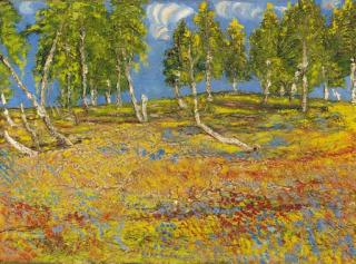 David Davidovich Burliuk - Autumn Landscape