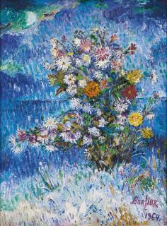 David Davidovich Burliuk - Flowers In The Snow