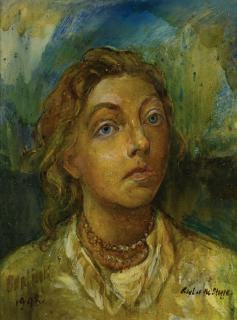 David Davidovich Burliuk - Girl Of The Steppe