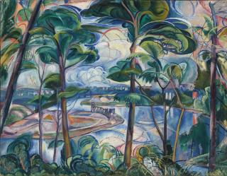 David Davidovich Burliuk - Harlem River, Inwood Park