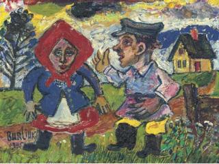 David Davidovich Burliuk - Peasant Couple