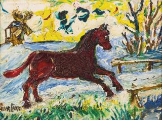 David Davidovich Burliuk - Red Horse