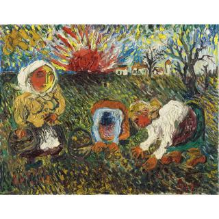 David Davidovich Burliuk - Russian Potato Farmers