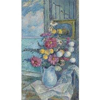 David Davidovich Burliuk - Still Life Of Flowers