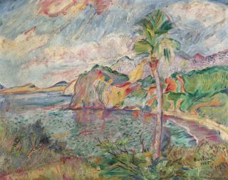 David Davidovich Burliuk - Südliche Küstenlandschaft