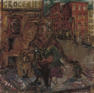 David Davidovich Burlyuk - Street in New York