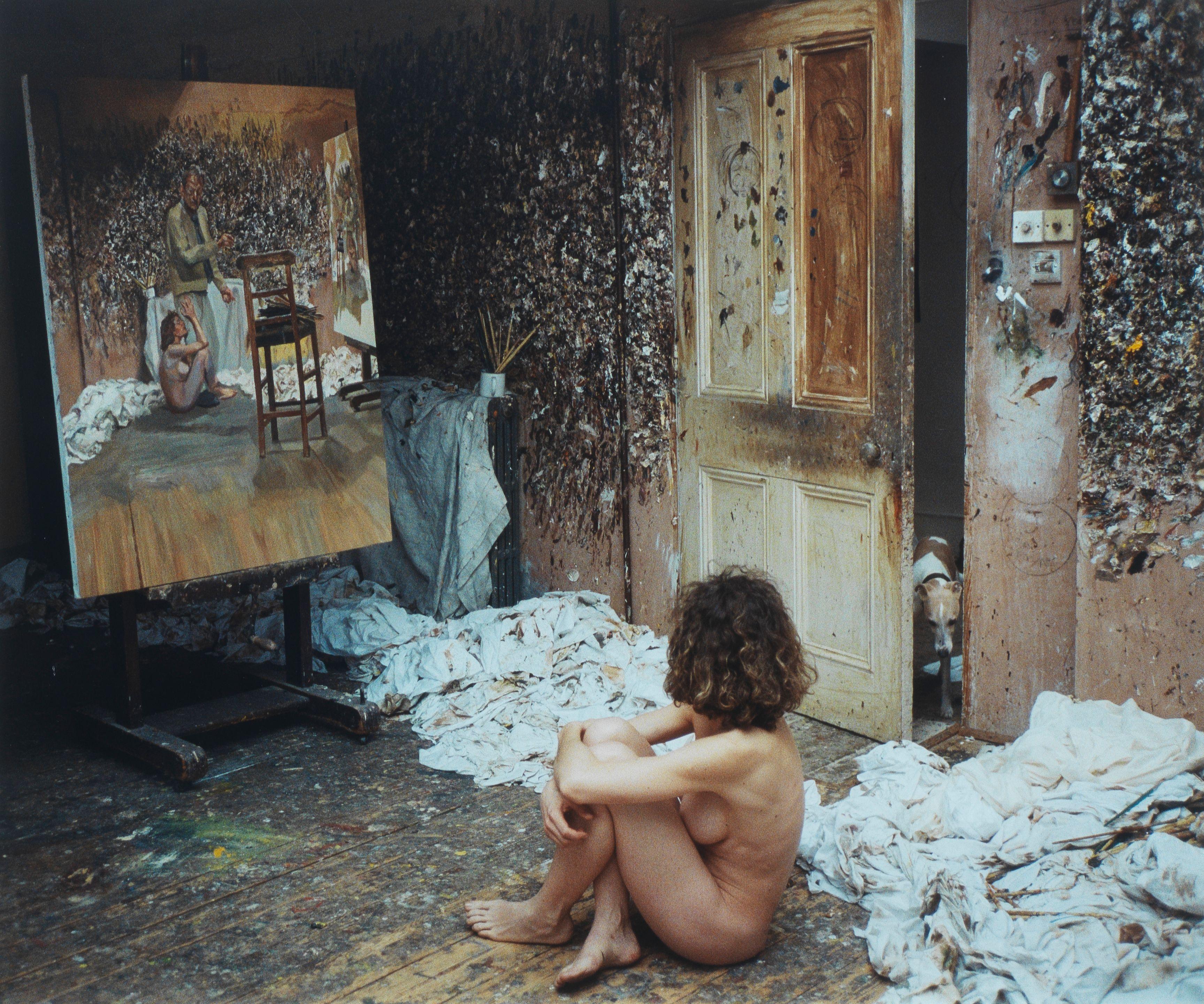 David Dawson - A model and Eli in Freud\'s studio