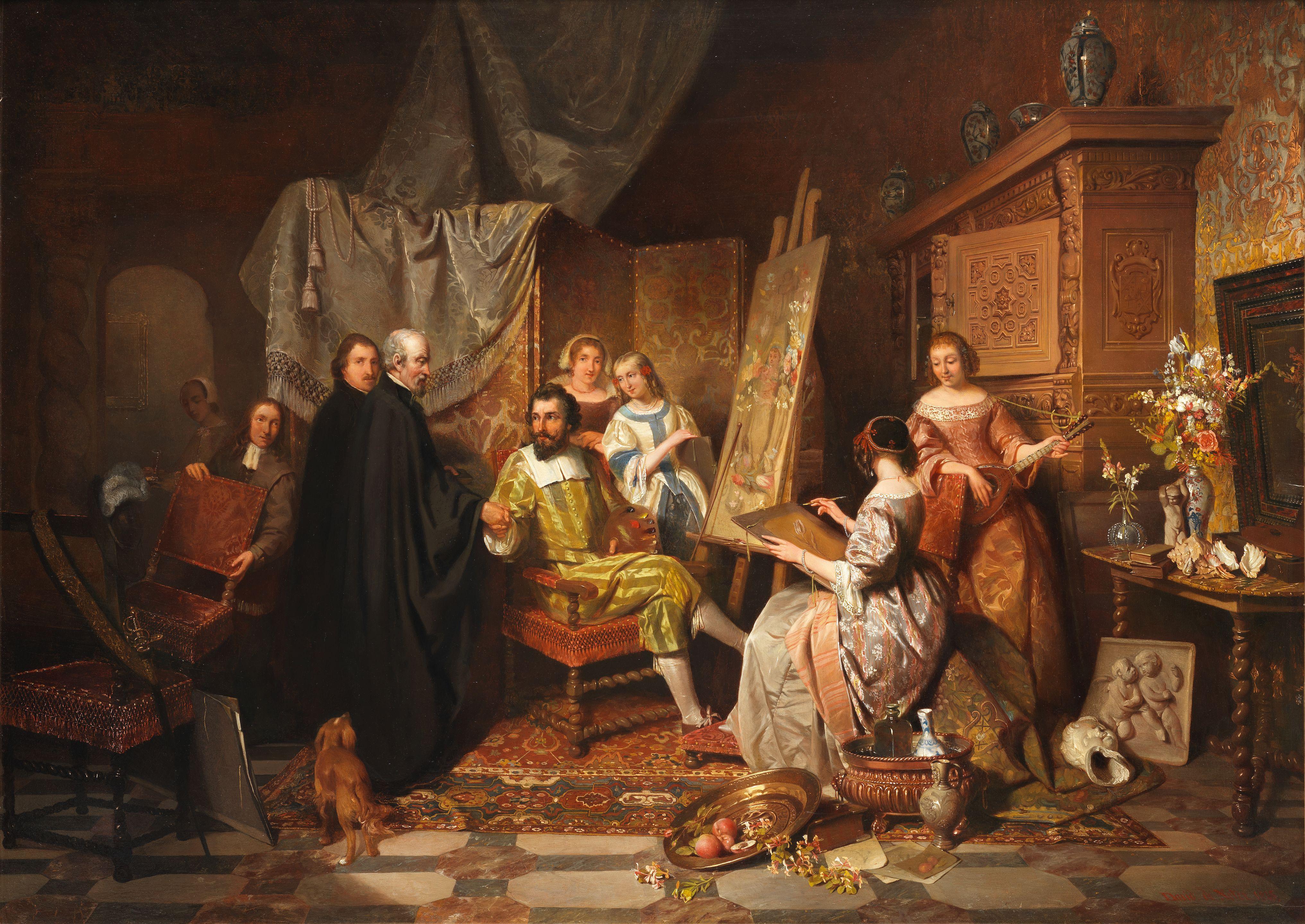 David Emile Joseph De Noter - The artist\'s studio