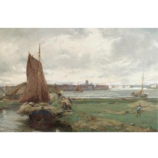 David Farquharson A.R.A., A.R.S.A., R.S.W. - Hay-Time In Holland