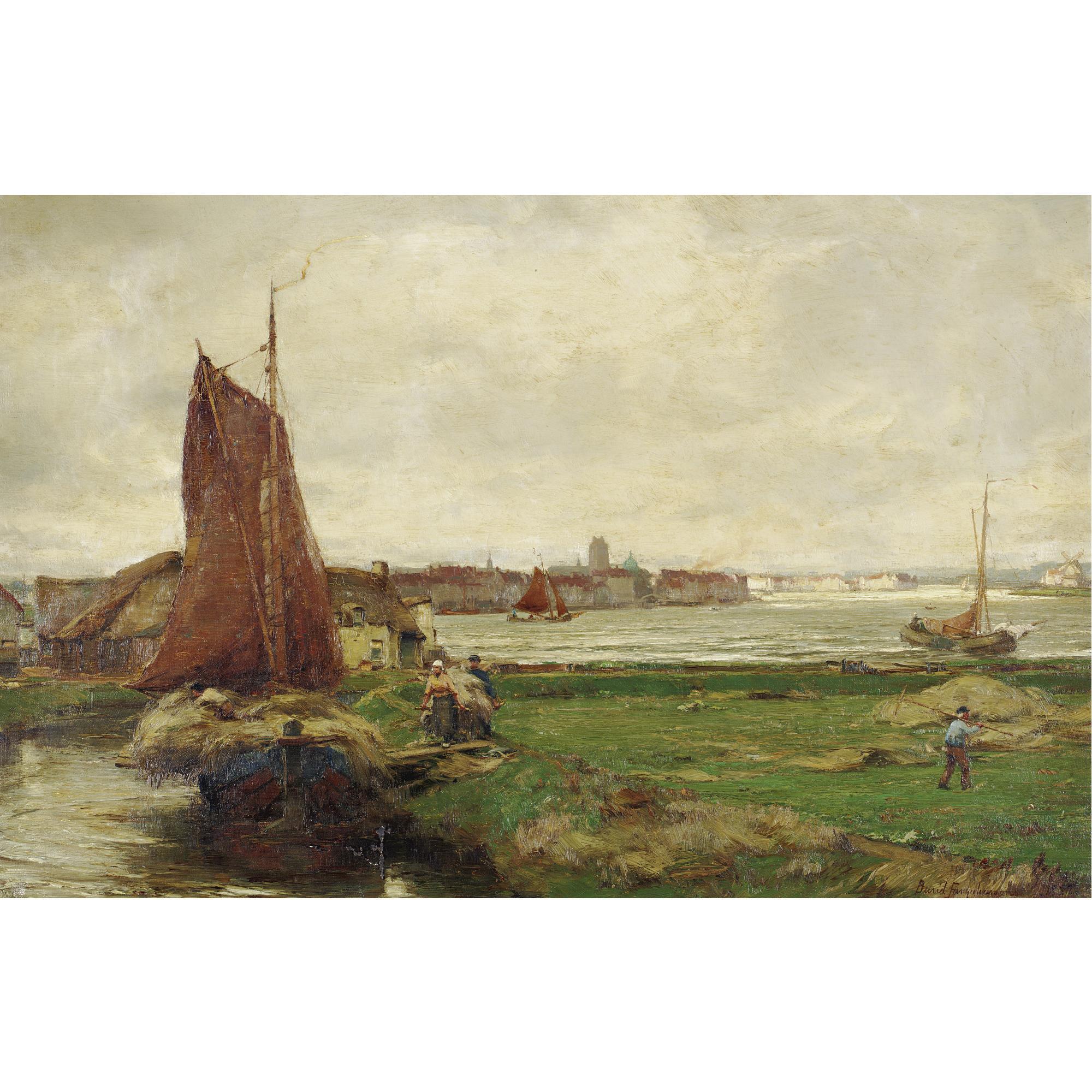 David Farquharson A.R.A., A.R.S.A., R.S.W. - Loading The Boat