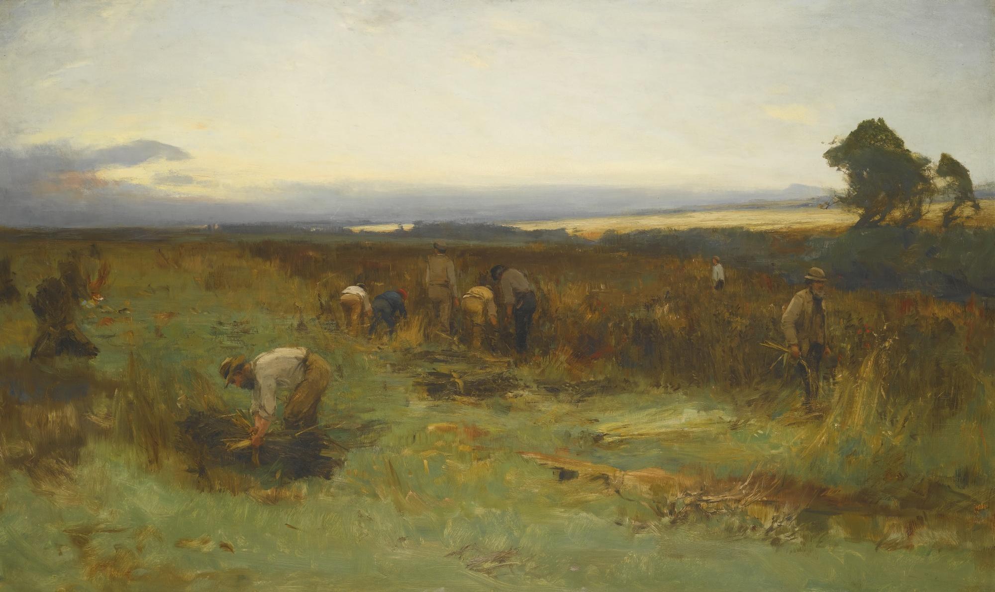 David Farquharson, A.R.A., A.R.S.A., R.S.W. - The Bean Field