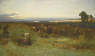 David Farquharson, A.R.A., A.R.S.A., R.S.W. - The Bean Field