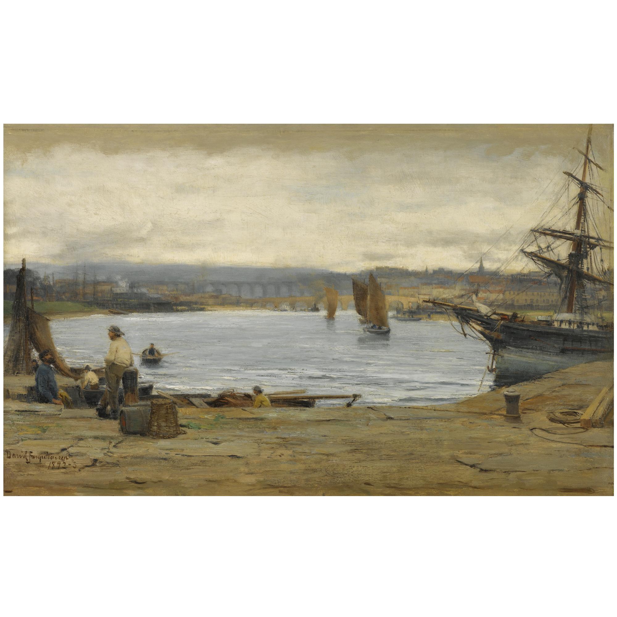 David Farquharson A.R.A., A.R.S.A., R.S.W. - The Fishermen\'S Rest, Berwick