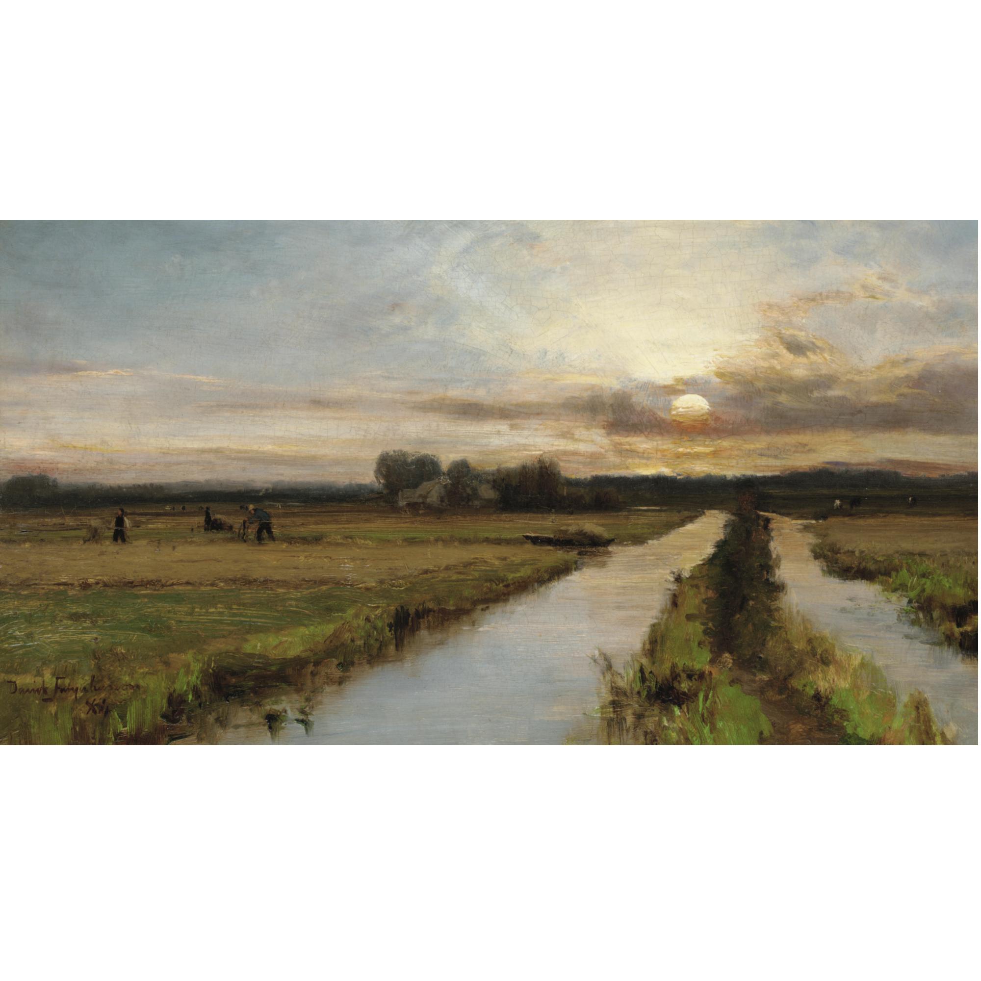 David Farquharson A.R.A., A.R.S.A., R.S.W., - The Path Above Loch Doon; The End Of The Day