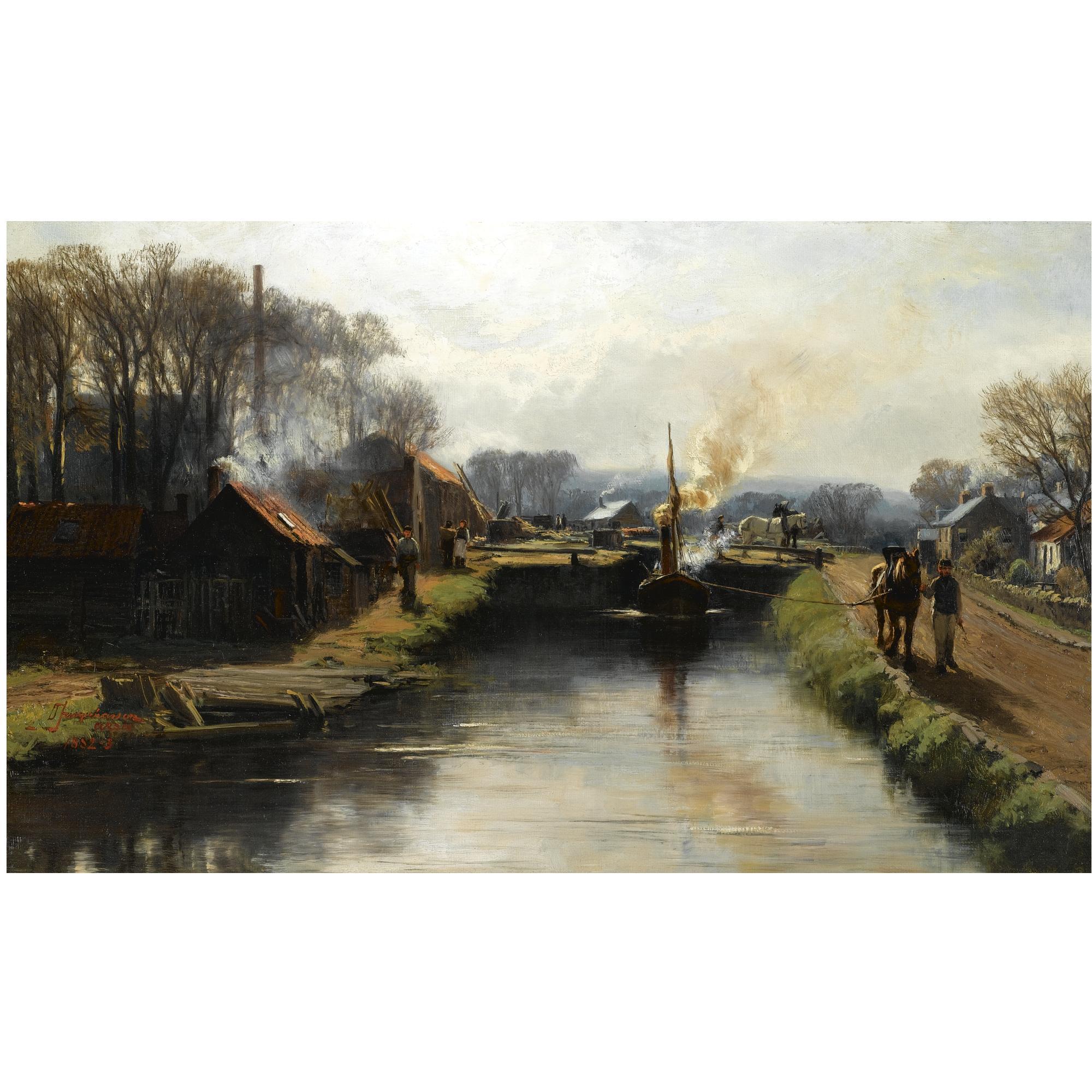 David Farquharson A.R.A., A.R.S.A., R.S.W. - The Towpath
