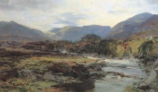 David Farquharson, A.R.A., A.R.S.A. - The North Esk, Inverness-shire
