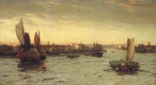 David Farquharson, A.R.A., R.S.W. - The Morning Breeze, Dordrecht