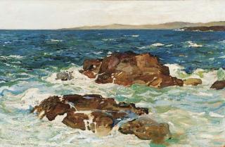 David Forrester Wilson, R.S.A. - On the Islay coast