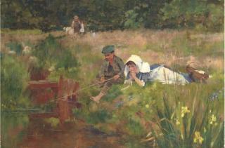 David Fulton, R.S.W. - Fishing for tiddlers