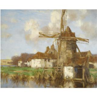 David Gauld, R.S.A. - The Old Mill, Autumn