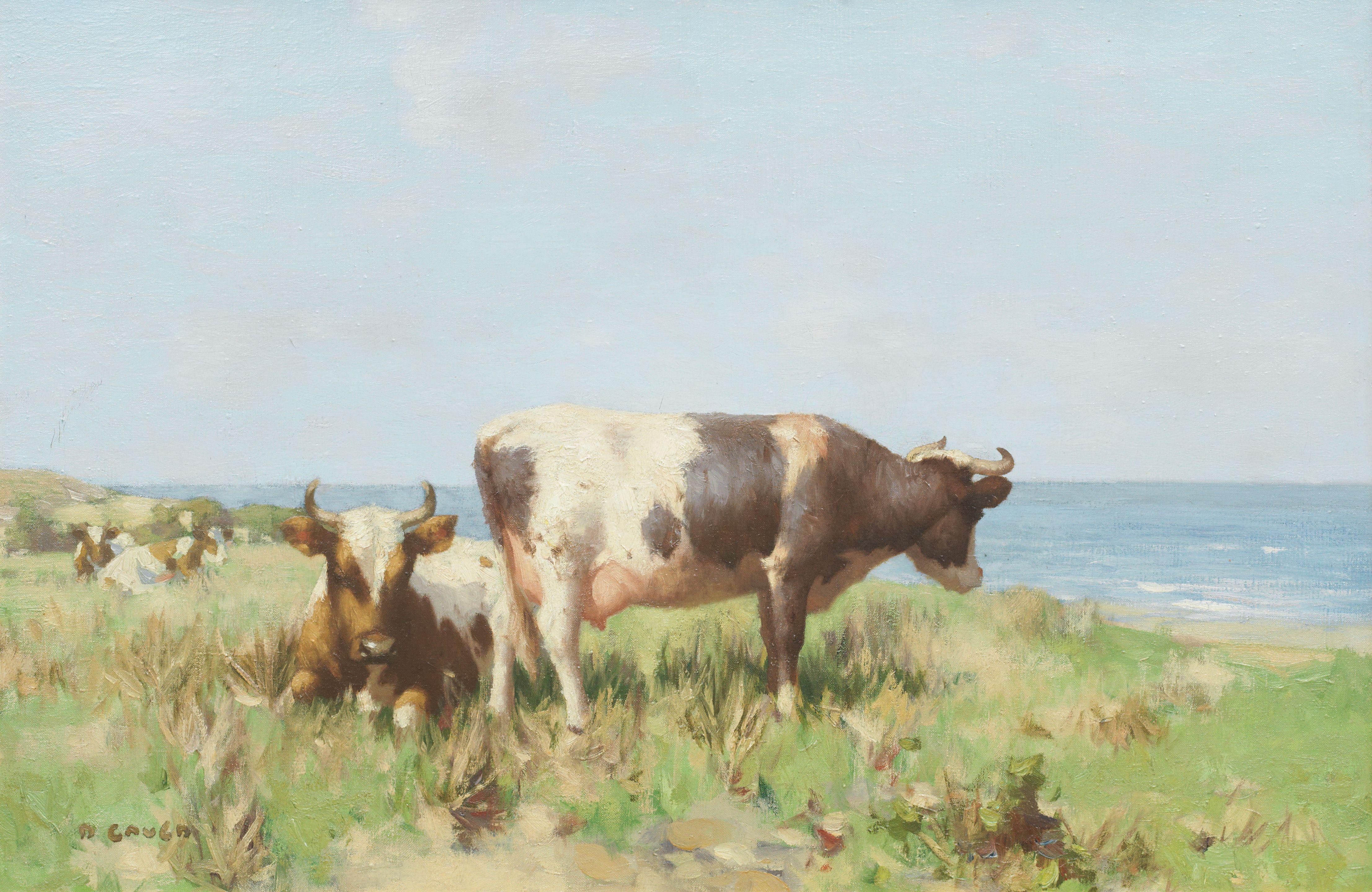 David Gauld RSA - Cattle on a headland