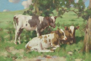 David Gauld RSA - Three Calves, Summer
