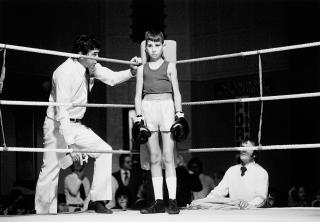 David Goldblatt - Before the Fight: amateur boxing at the Town Hall, Boksburg. 1980.