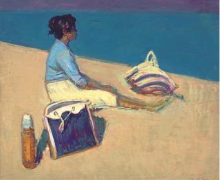 David Graham, R.B.A. - A picnic on the beach